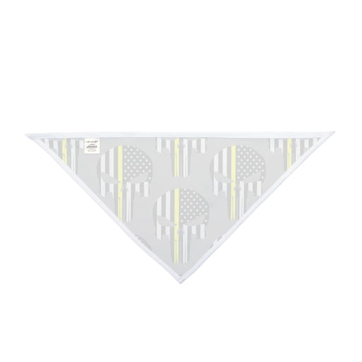 Punisher Thin Gold Line Dog Bandana