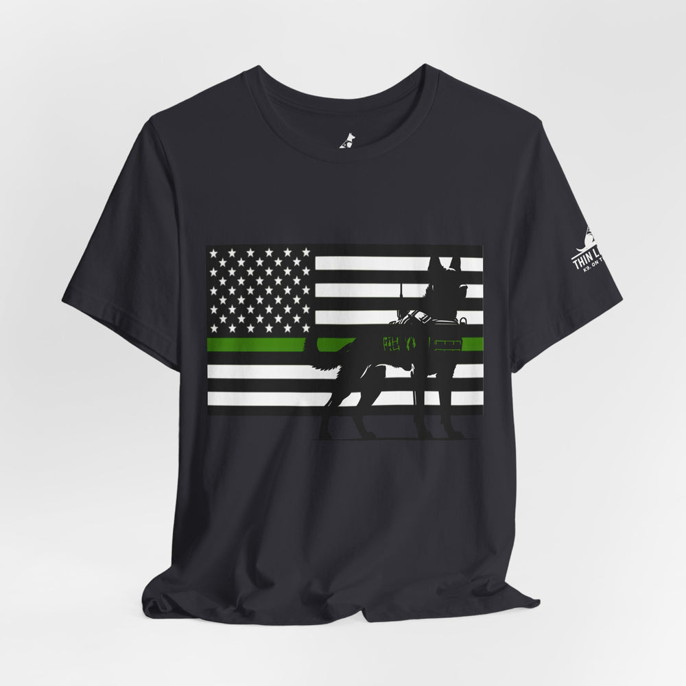 Thin Green Line Patriot Tee – Military & Federal Support