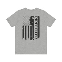 Pipefitter Pride – American Flag Trades Tee