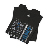 EMS American Flag T-Shirt - Thin White Line