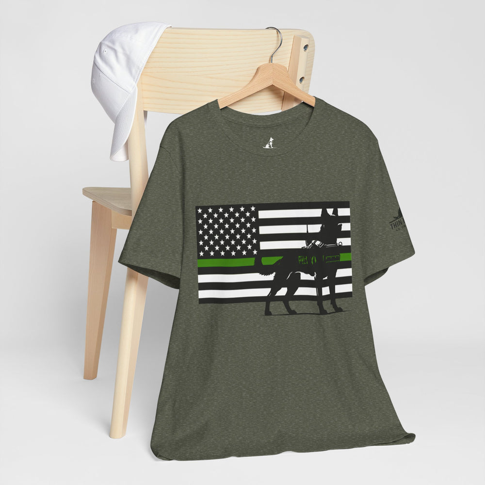 Thin Green Line Patriot Tee – Military & Federal Support