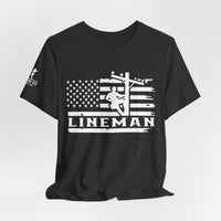 Lineman Flag Tee – High Voltage Hero Edition