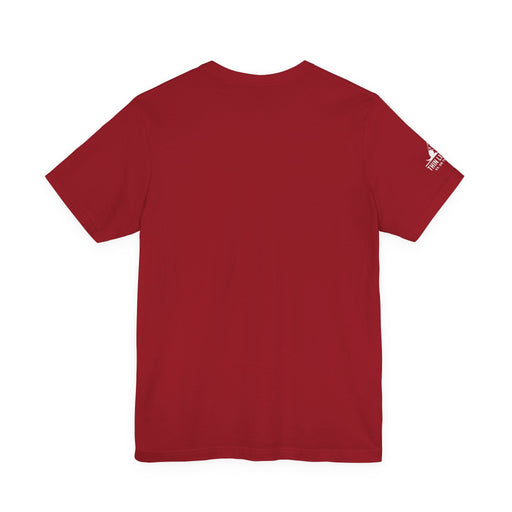 EMS & Firefighter Tribute Tee – Split Emblem Thin White Line Flag