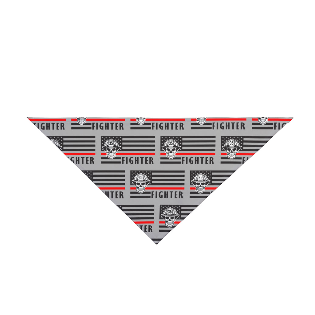 Thin Red Line Flag Dog Bandana | I Heart Fire Fighters | Pet Accessories | Support Fire K9 | Fire Fighter Gift