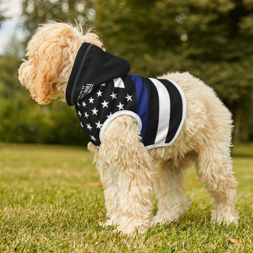 Thin Blue Line Flag Dog Hoodie
