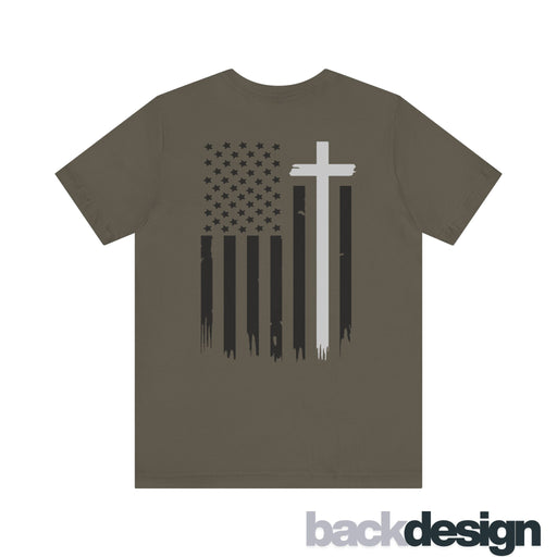 American Flag and Cross Tee