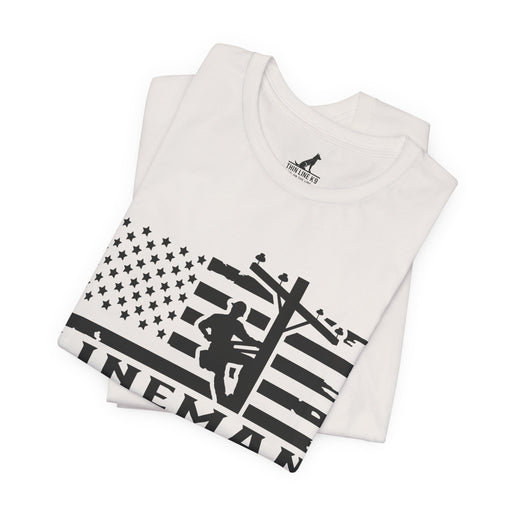 Lineman Flag Tee – High Voltage Hero Edition