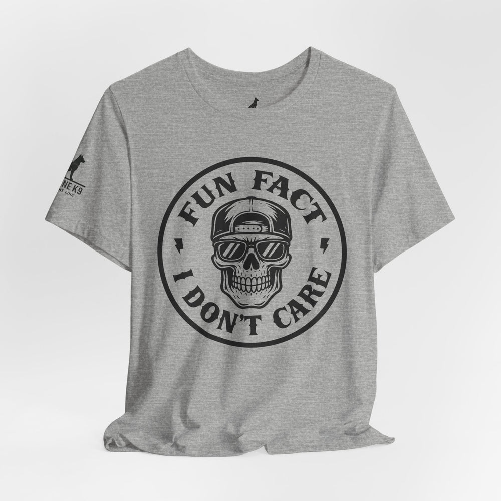 Fun Fact: I Don’t Care – Skull Tee