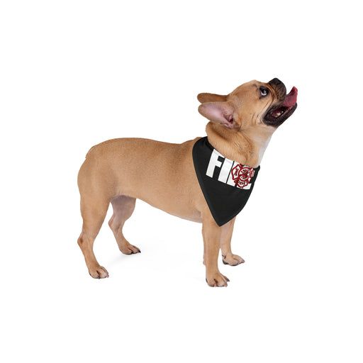 Maltese Cross Firefighter Support Dog Bandana