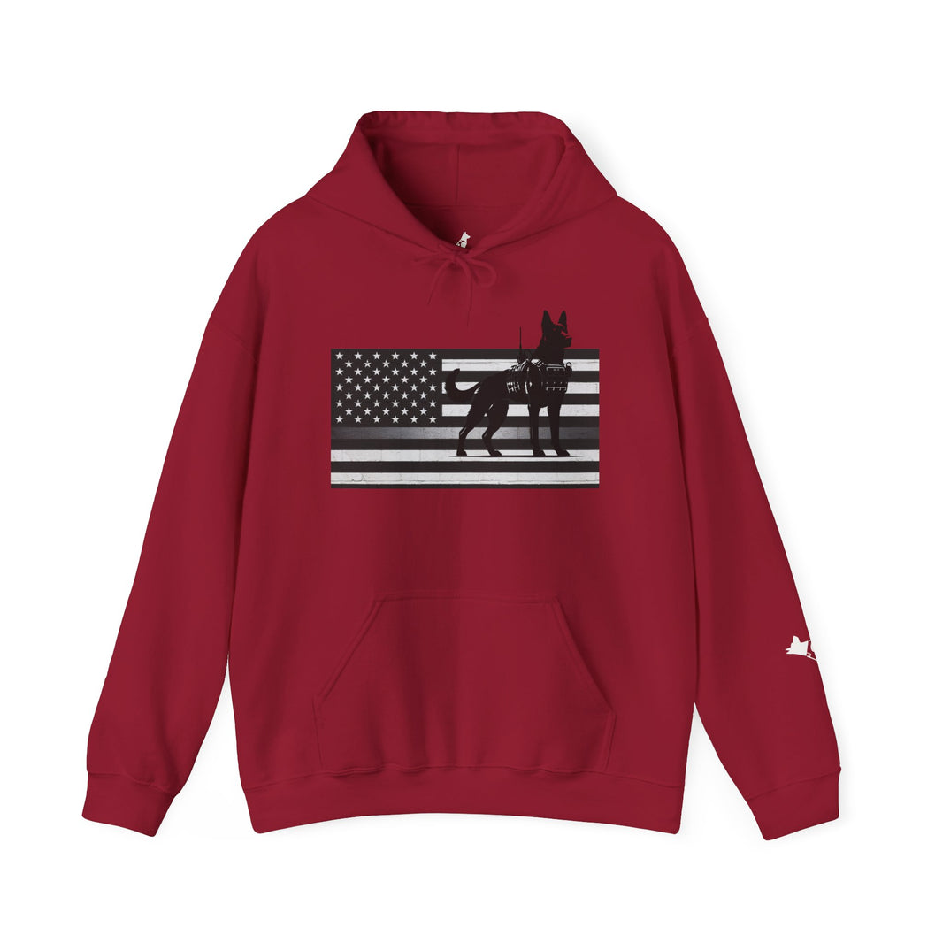 image Thin Silver Line K9 Hoodie – Loyalty Wears a Badge