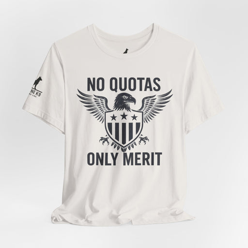 No Quotas, Only Merit – Eagle & Shield Patriot Tee