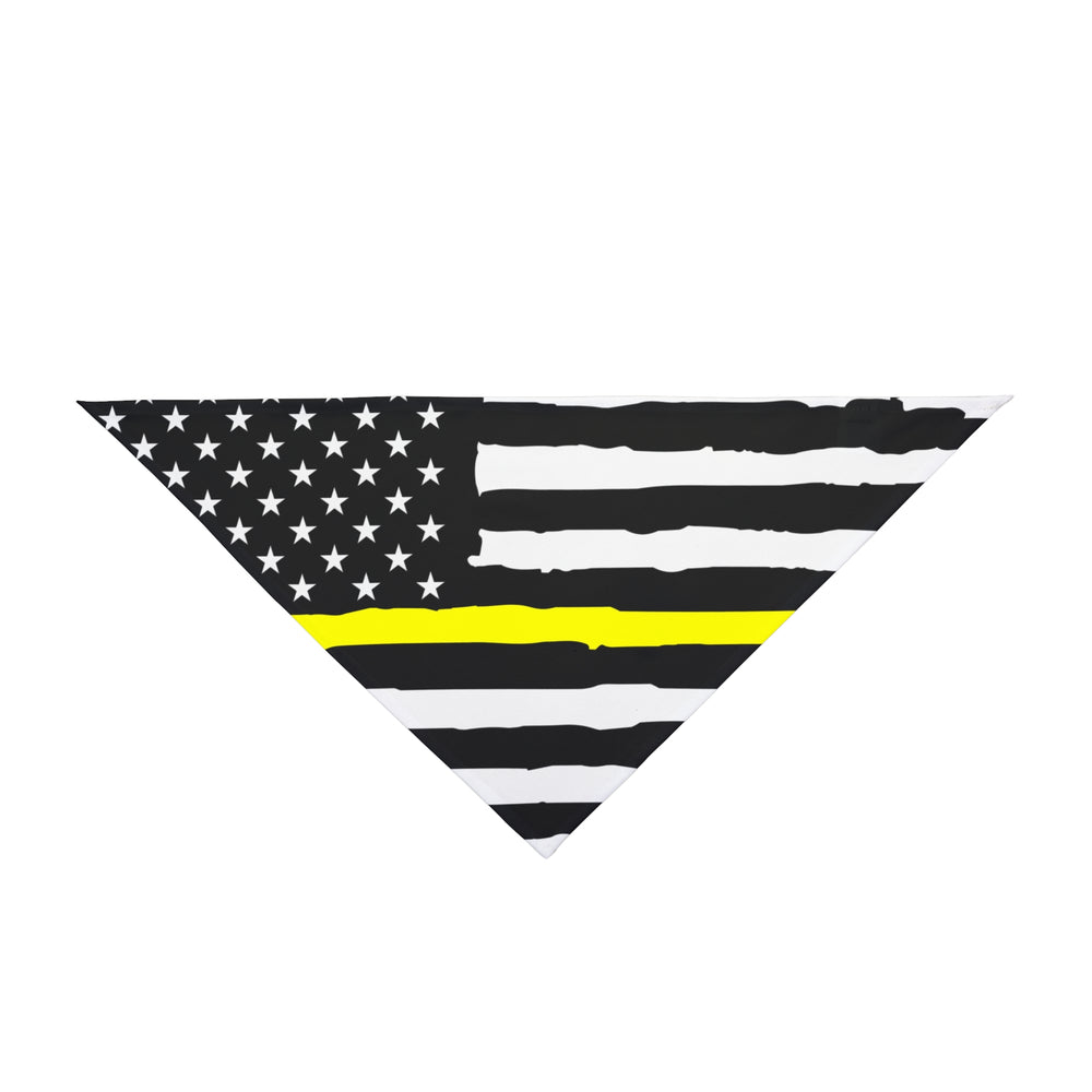 Thin Yellow Line Dog Bandana