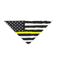 Thin Yellow Line Dog Bandana